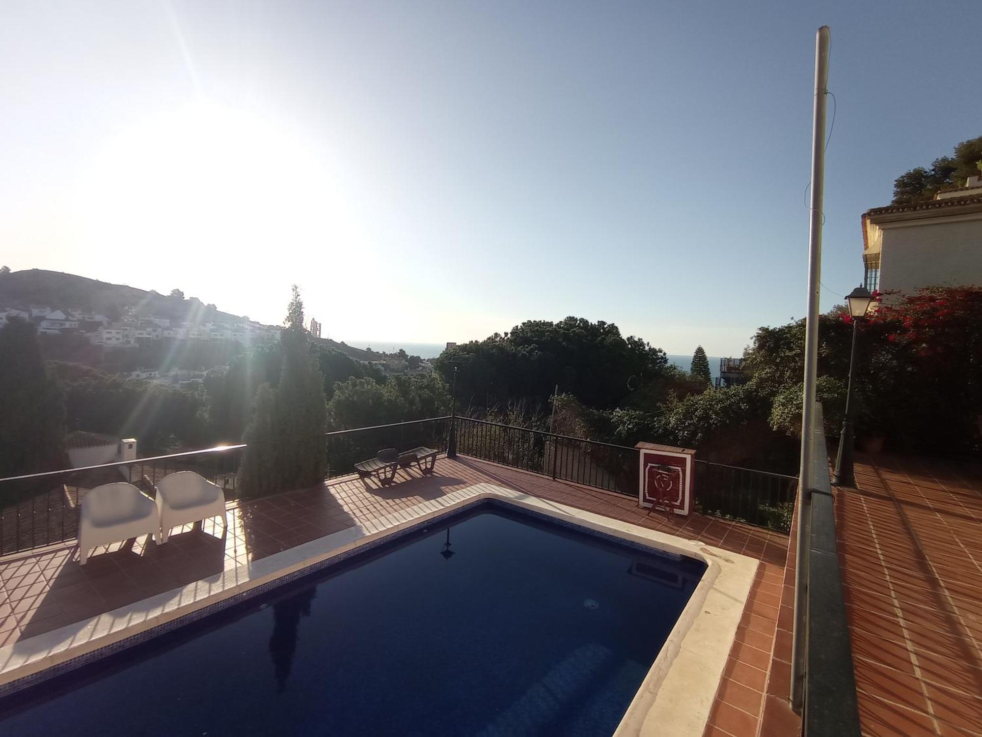 Apartamento En Villa Con Piscina Malaga Luaran gambar